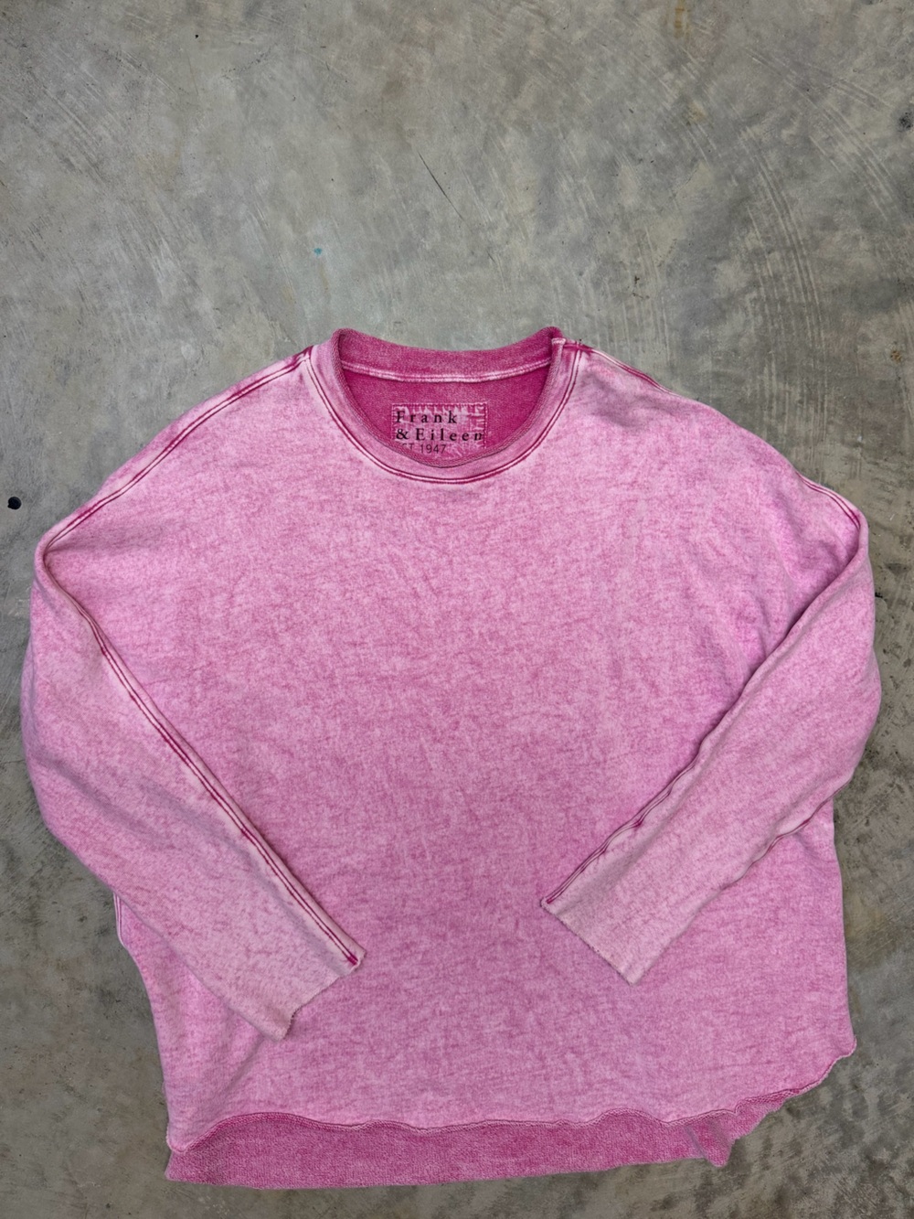 Frank & Eileen Pink Washed Crewneck Sweatshirt